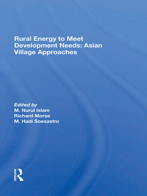 cover image of Rural Energy to Meet Development Needs